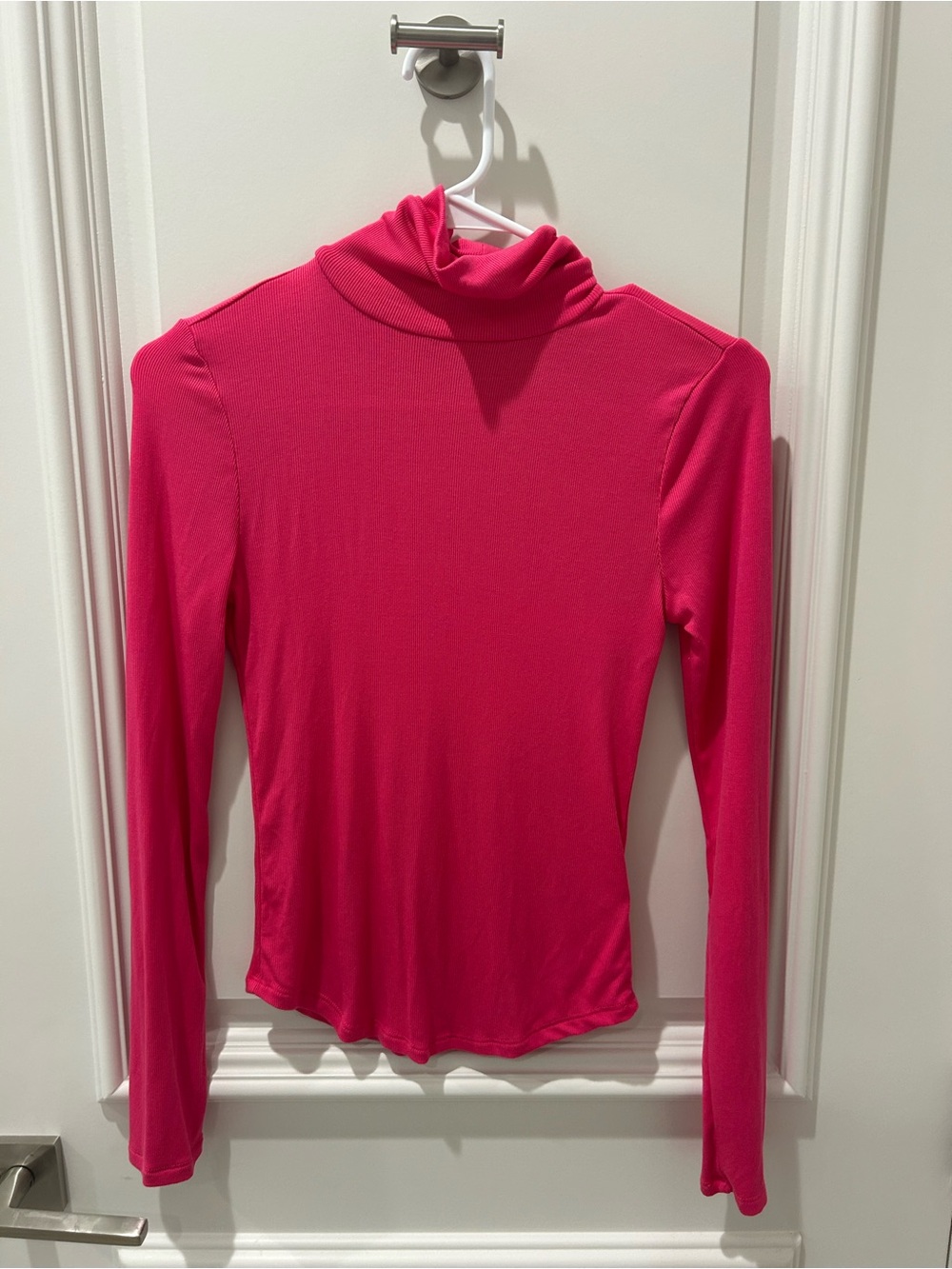 Sunday Best Women's Hot Pink Long-Sleeve Turtleneck Top
